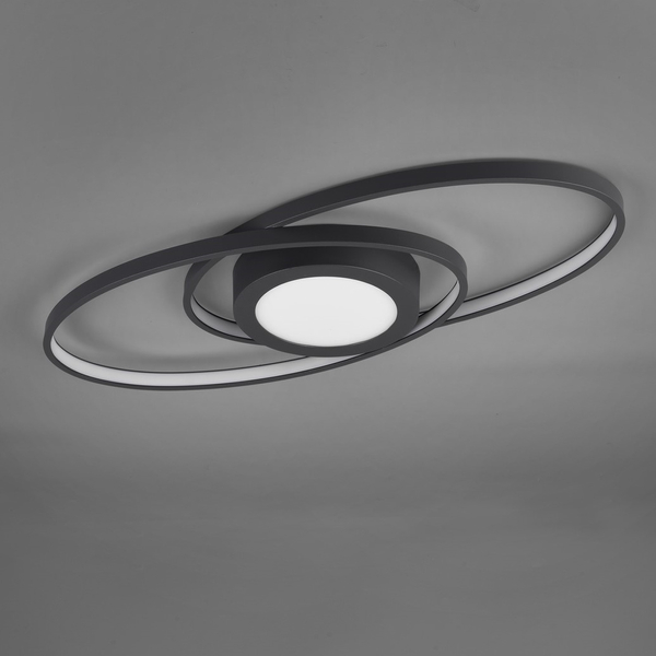 Plafoniera Galaxy R62991142 pierścienie LED 27W 3000K antracyt