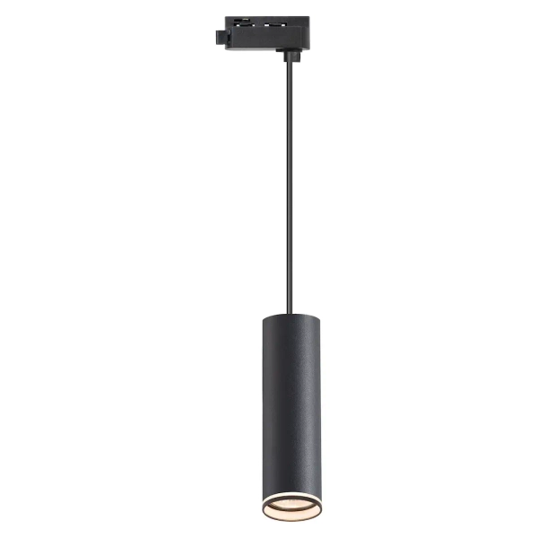 Jednofazowa wisząca lampa szynoprzewodowa Pipe Ring Track ML2077 czarny
