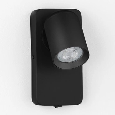 Kinkiet ścienny z regulacją TAGUA LE44378 sopel tubka czarny