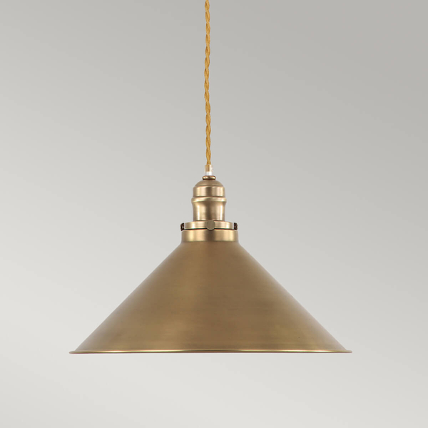 Lampa wisząca metal Provence PV-SP-AB Elstead industrialna mosiądz
