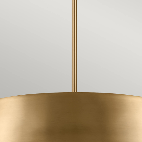 Owalna lampa wisząca Luella KL-LUELLA-4P-BNB Kichler metalowa mosiężna