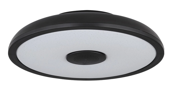 Lampa sufitowa Raffy 41366B z głośnikiem LED 18W 3000-6500K czarna