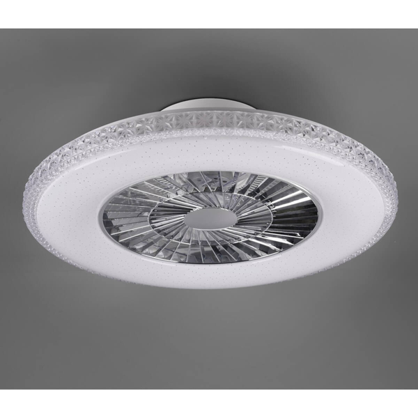 Sufitowy lampowentylator HARSTAD R62412106 RL Light LED 40W 3000-6500K na pilot srebrny