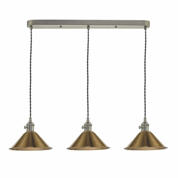 Antyczna lampa wisząca Hadano HAD3661-01 Dar Lighting mosiądz chrom