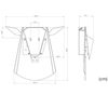 Lampa ścienna ORIGAMI DEER-W metalowa kinkiet LED 6W 3000K jeleń biały