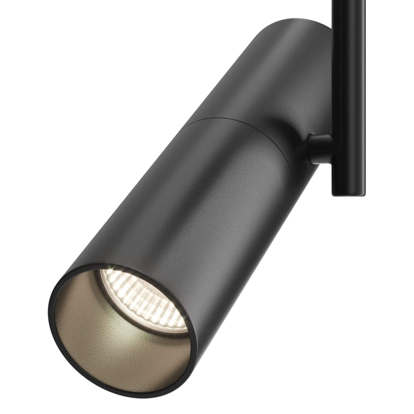 Metalowa lampa sufitowa tuba z regulacją czarna Elti OUTLET