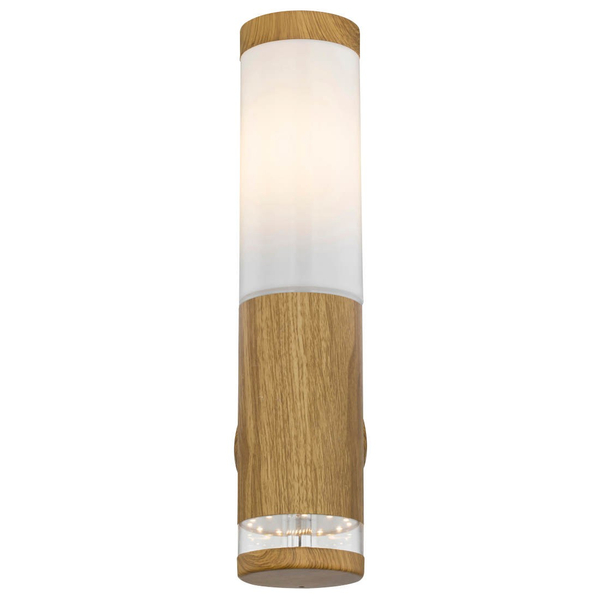 Nowoczesny kinkiet ogrodowy JAICY 34070 Globo ścienna tuba outdoor IP44 brązowa