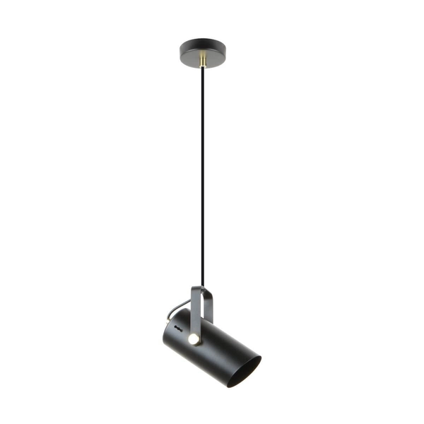 Lampa wisząca do gabinetu Resi A8165-1 Zumaline regulowana tuba czarna