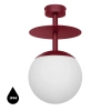 Lampa przysufitowa do łazienki PLAAT B PLB140S3 IP44 burgundowy