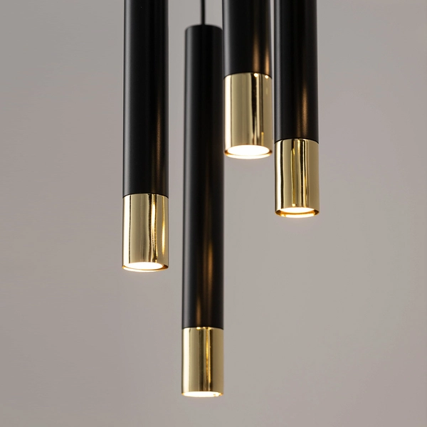 Żyrandol lampa salonowa Sopel Grand 33397 nad stolik czarna złota