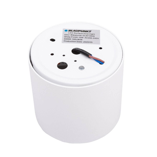 Lampa sufitowa ROLLER DLW10NW metalowa downlight LED 10W 4000K tuba biała
