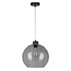 Skandynawska lampa wisząca LAGUNA 18630104 szklany kula przydymiona czarna