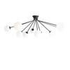 Modernistyczna lampa sufitowa Holm 1082PL_M1 Aldex do jadalni czarna biała