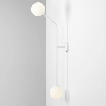 Modernistyczny kinkiet PURE 1064D_2 Aldex szklane kule balls białe