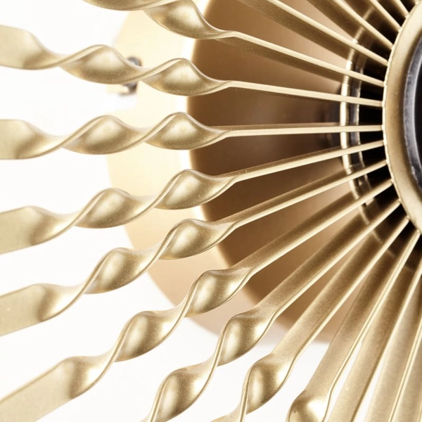 Dekoracyjny kinkiet metalowy Mendoza 99277/16 słońce złote