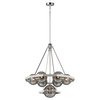 Wisząca lampa QN-HARPER7 geometryczna rama kule nikiel