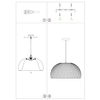Lampa wisząca ekologiczna Parral LE42138 bambusowa beżowa