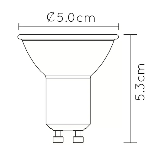 Reflektor żarówka LED 49010/05/30 Lucide GU10 5W 2200K 350lm czarny