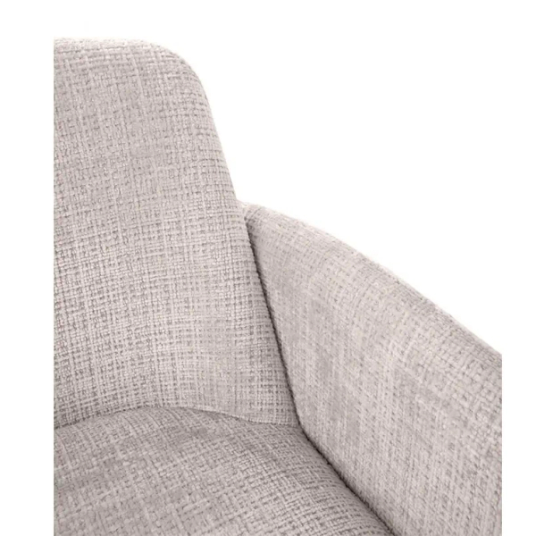 Beżowe krzesło LAUREN MM001501100355 tapicerowane tkanina 45cm