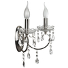 Ścienna lampa glamour AURORA 22-96138 szklana pałacowy z kryształkami chrom