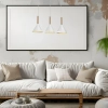 Potrójna wisząca lampa  PERU WHITE MLP0980 stożki potrójne białe