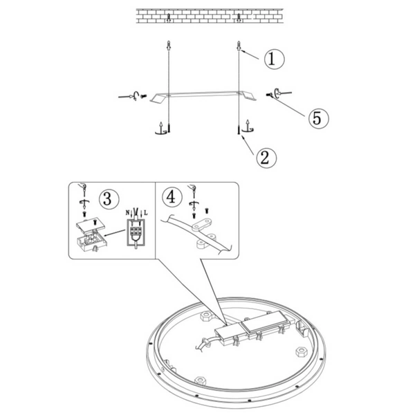 Łazienkowy plafon Camillus R62921501 RL Light LED 15W 3000K IP44 biały