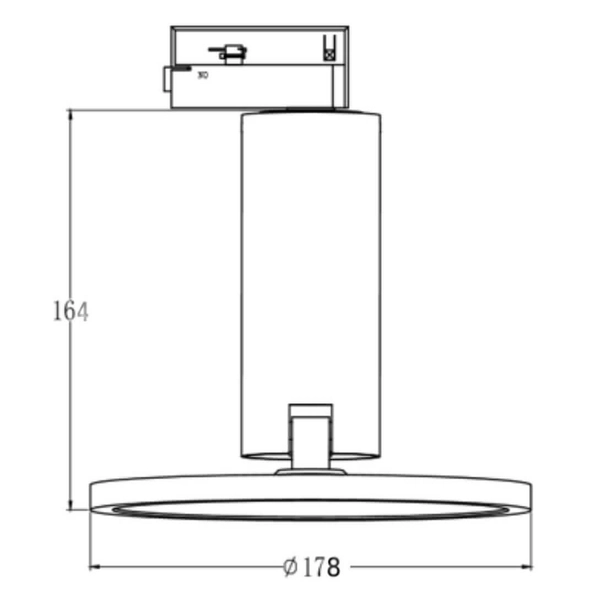 Lampa do szynoprzewodu Aquilion LP-220/1R WH 1F LED 12W 3000K biała