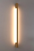 Designerska lampa ścienna Sappo LED 25W do biura złota