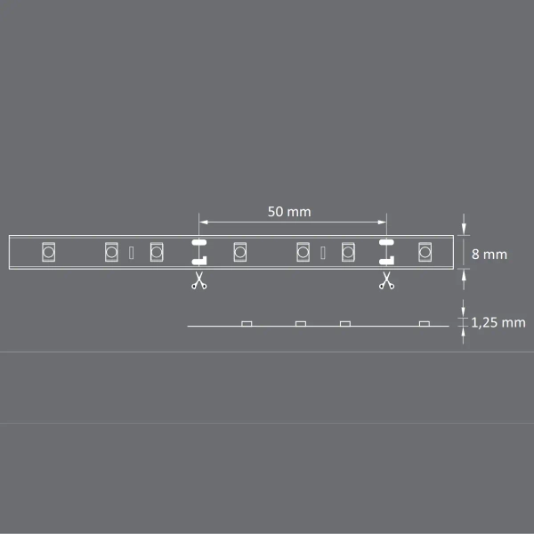 Taśma LED 316400 16,5W 4000K 2x2m z czujnikiem ruchu i zmierzchu biała