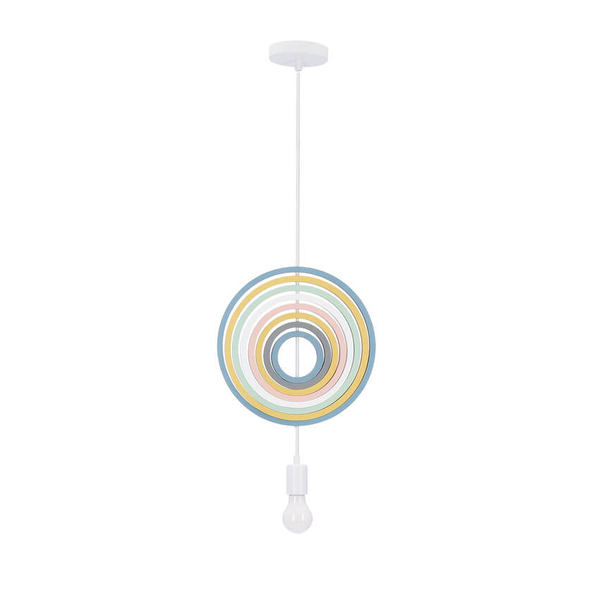 Wisząca lampa do pokoju dziecięcego Hoops multikolor