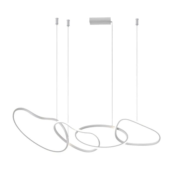 Pierścieniowa lampa wisząca Fonte PND-22412-S4-WH LED 60W 3000-6000K biała