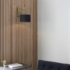 Ścienna lampa nad łóżko L&-192624 Light& z abażurem czarna mosiądz