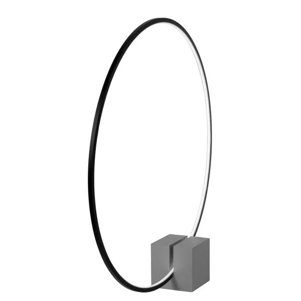Ringowa lampka stołowa CIRKELIS 05555/24/30 LED 24W 3000K czarny biały