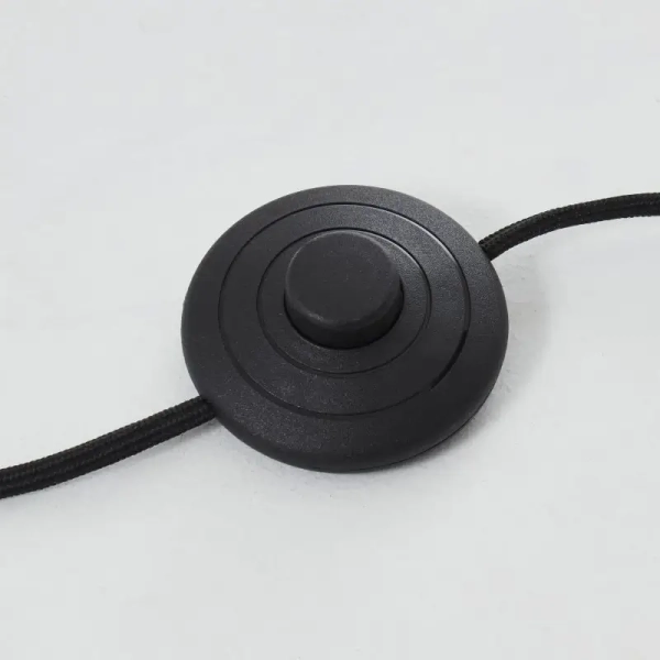 Podłogowa lampa do salonu Wiley 99091/09 ratanowa czarna beżowa