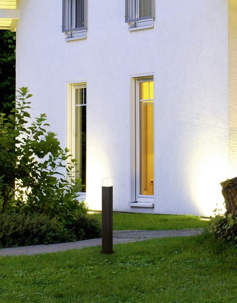 Stojąca lampa ogrodowa Hudson 420060142 słupek czarny na taras