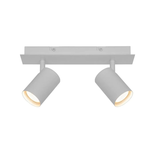 Sufitowa lampa podwójna Frida 49810101 regulowana tuba biały