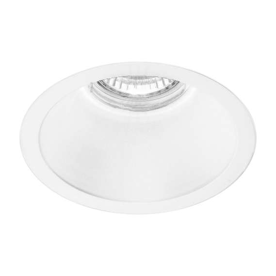 Oczko LAMPA sufitowa KAMI 7378 Shilo okrągła OPRAWA podtynkowa WPUST metalowy biały