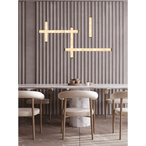 Nowoczesna lampa wisząca 25421 LED 93W 3000K biała czarna
