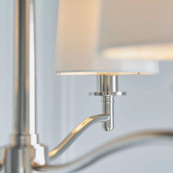 Jadalniana lampa wisząca Ortona 95828 Endon nad stół biała nikiel