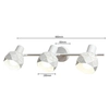 Spot LAMPA sufitowa REUS LP-8069/3WS WH Light Prestige geometryczna OPRAWA regulowane reflektorki białe