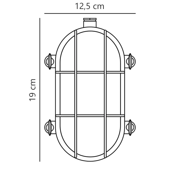 Zewnętrzny kinkiet ścienny Helford 49031035 IP64 retro mosiądz