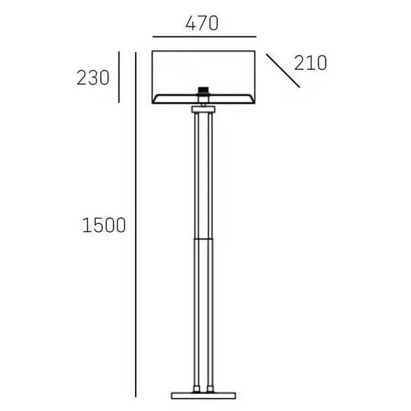 Nowoczesna lampa podłogowa Athens do pokoju biała chrom