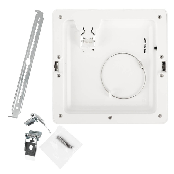 Kwadratowa lampa sufitowa Olga LED 12W 3000-4500-6500K do salonu biała
