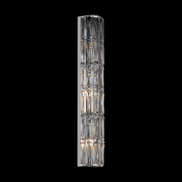 Kryształowa lampa ścienna Facet MOD094WL-03CH Maytoni tuba chrom