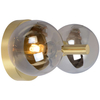 Loftowa LAMPA ścienna TYCHO 45274/02/02 Lucide szklana OPRAWA kinkiet kule przydymione mosiądz