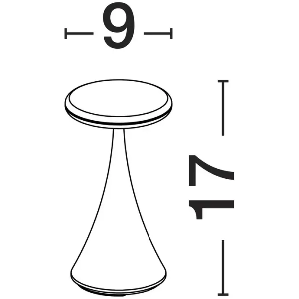 Stołowa lampa do ogrodu ALIRONA LE75276 LED 2W 3000K IP54 biały