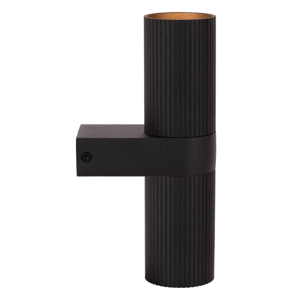 Ścienny kinkiet góra-dół CLUBS 09239/02/30 Lucide na przedpokój czarny