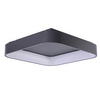 Szary plafon sufitowy Solvent LED 120W 3000-6000K kwadratowy czarny
