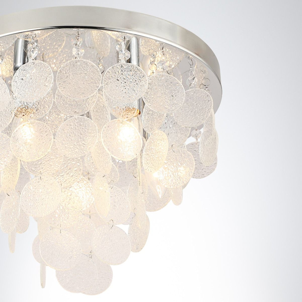 Dekoracyjny plafon Pardo 18365L srebrna lampa sufitowa do sypialni
