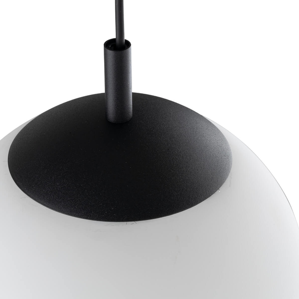 Lampa wisząca nad wyspę Esme 5670 bubble zwis ball biała czarna